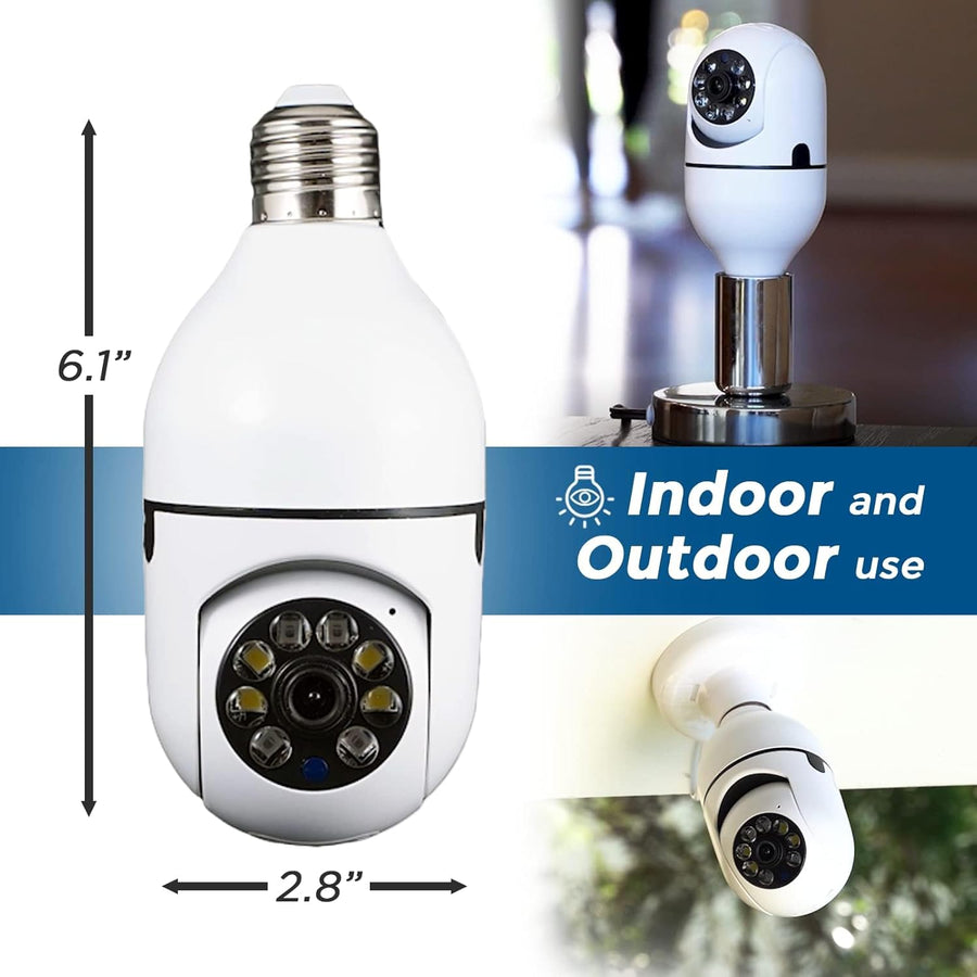 Sight Bulb light-socket security camera used indoors and outdoors